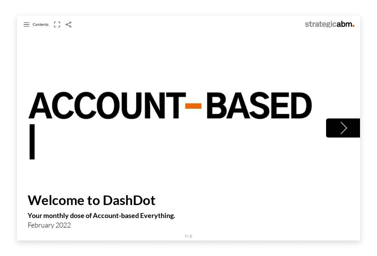 DashDot: Account-based Everything [February 2022]